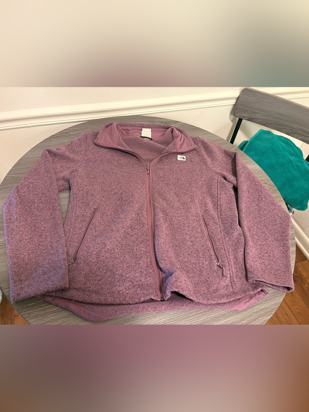 The North Face Women's Dusty Mauve Full-Zip Teddy Fleece Jacket